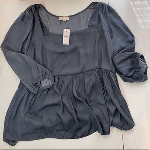 Loft blue top, size xl, still has tags